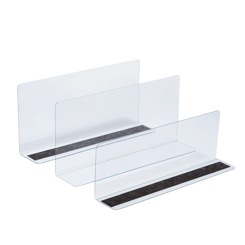 Customized Plastic Extruded L Shape Shelf Divider With Magnet ...